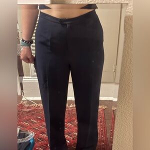 Casual Corner Blue Dress Pants Classic Straight-Leg